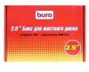 "BURO  Бокс на USB 2.0 для 2,5"" жёсткого диска IDE 100/133, алюминий"