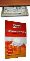 (KB002W) Подставка для клавиатуры BURO, подстольная, универсальная, цвет серый, (540 х 330 х 35 мм)