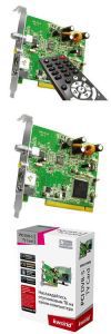 Внутренний ТВ-тюнер K-World DVB-S 100 SE PCI, спутниковый, Компонентный и S-видео входы, пульт ДУ