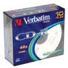 CD-R Verbatim 700МБ, 80 мин., 52x, 10шт., Slim Case, DL, записываемый компакт-диск