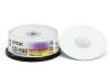 CD-R TDK 700МБ, 80 мин., 48x-52x, 25шт., Cake Box, Printable, (CD-R80PWWCBA25-V), записываемый компакт-диск