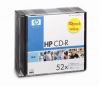 (CRE00010S) CD-R HP 700МБ, 80 мин., 52x, 1шт., Slimcase, записываемый компакт-диск