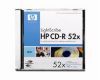 (LCRE00023SV2) CD-R HP 700МБ, 80 мин., 52x, 1шт., Slimcase, LS, записываемый компакт-диск