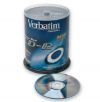 CD-R Verbatim 700МБ, 80 мин., 52х, 100шт., Cake Box, DL+,записываемый компакт-диск