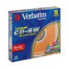 CD-RW Verbatim 700МБ, 80 мин., 2-4x, 5шт., Slim Case, DL+, (43132/3), перезаписываемый компакт-диск