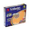 CD-RW Verbatim 700МБ, 80 мин., 8-10х, 5шт., Slim Case, Color, DL+, перезаписываемый компакт-диск