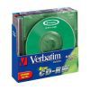 miniCD-RW Verbatim 210MB, 24 мин., 2-4x, 5шт., Slim Case, Color, DL+, перезаписываемый компакт-диск