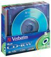 miniCD-RW Verbatim 210MB, 24 мин., 8-10x, 5шт., Slim Case, Color, DL+, (43555), перезаписываемый компакт-диск