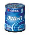 DVD+R Verbatim 4.7ГБ, 16x, 100шт., Cake Box, (43551), записываемый DVD диск