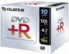 DVD+R Fujifilm 4.7ГБ, 16x, 10шт., Jewel Case, (47590), записываемый DVD диск