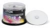 DVD+R TDK 4.7ГБ, 16x, 50шт., Cake Box, Printable, (DVD+R47PWCBED50), записываемый DVD диск