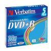 DVD+R Verbatim 4.7ГБ, 16x, 5шт., Slim Case Color, (43556), записываемый DVD диск