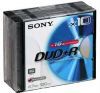 DVD+R Sony 4.7ГБ, 16x, 10шт., Slim Case, (10DPR120BSL), записываемый DVD диск