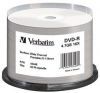 DVD-R Verbatim 4.7ГБ, 16x, 50шт., Cake Box, (43448), Thermal Printable, записываемый DVD диск