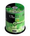 DVD-R Intenso 4.7ГБ, 16x, 100шт., Cake Box, (4101156), записываемый DVD диск