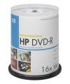 (DME00029WIP) DVD-R HP 4.7ГБ, 16x,100шт., Spindle, Printable, записываемый DVD диск