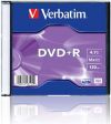 DVD-R Verbatim 4.7ГБ, 16x, 10шт., Slim Case, (43655), записываемый DVD диск