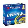 DVD+RW Verbatim 4.7ГБ, 4x, 5шт., Jewel Case, Silver, SERL, DL+, (43229), перезаписываемый DVD диск