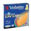 DVD+RW Verbatim 4.7ГБ, 4x, 5шт., Slim Case, Color, SERL, (43297), перезаписываемый DVD диск
