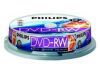 DVD-RW Philips 4.7ГБ, 4x, 10шт., Cake Box, (35942), перезаписываемый DVD диск