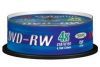 DVD-RW Verbatim 4.7ГБ, 4x, 25шт., Cake Box, (43639), перезаписываемый DVD диск