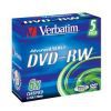 DVD-RW Verbatim 4.7ГБ, 6x, 5шт., Jewel Case, (43525), перезаписываемый DVD диск