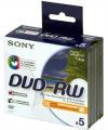 miniDVD-RW Sony 1.4ГБ, 30мин., 5шт., Slim Case, Printable, (5DMW30AP2), перезаписываемый DVD диск