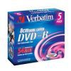 miniDVD-R Verbatim 2.6ГБ, 4x, 5шт., Dual Layer, Slim Jewel Case, (43631), записываемый DVD диск